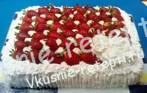бисквитный вкусный клубничный торт, фото бисквитный вкусный клубничный торт